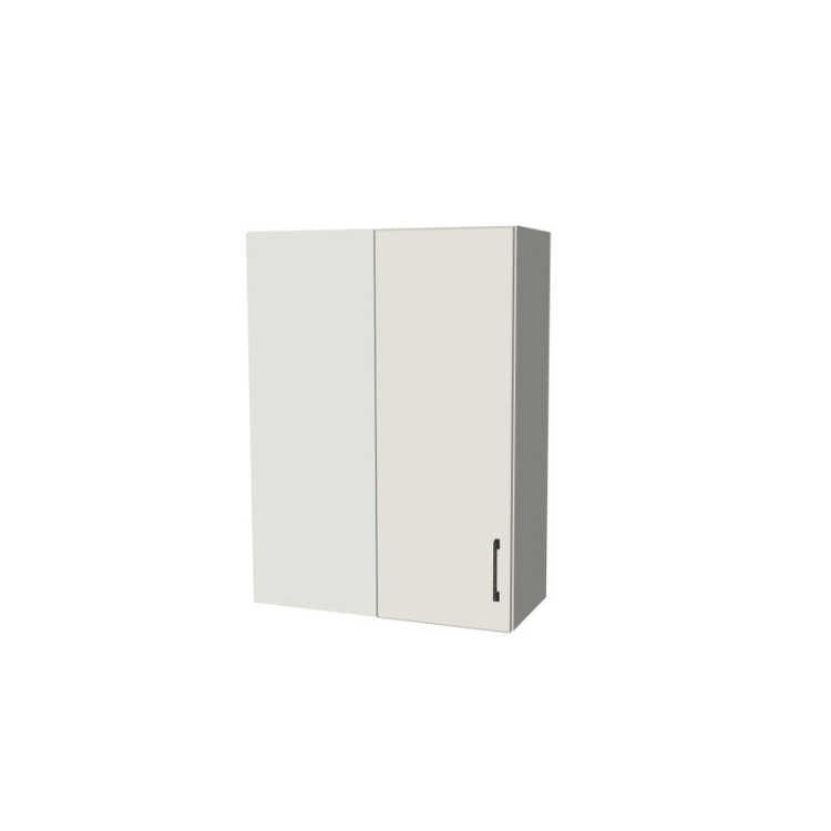 28" Wide 38" High Blind Corner Wall Cabinet - Door on Right/Left Side - (White Melamine Boxes - Flat Panel Doors)