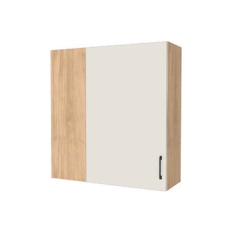 36" Wide 38" High Blind Corner Wall Cabinet - Door on Right/Left Side - (Hardrock Maple Melamine Boxes - Flat Panel Doors)