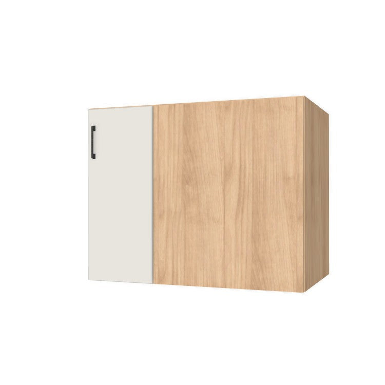 39" Blind Corner Base Cabinet - Door on Right/Left Side - (Hardrock Maple Melamine Boxes - Flat Panel Doors)