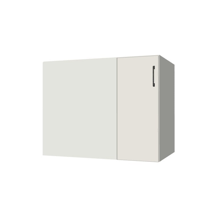 39" Blind Corner Base Cabinet - Door on Right/Left Side - (White Melamine Boxes - Flat Panel Doors)