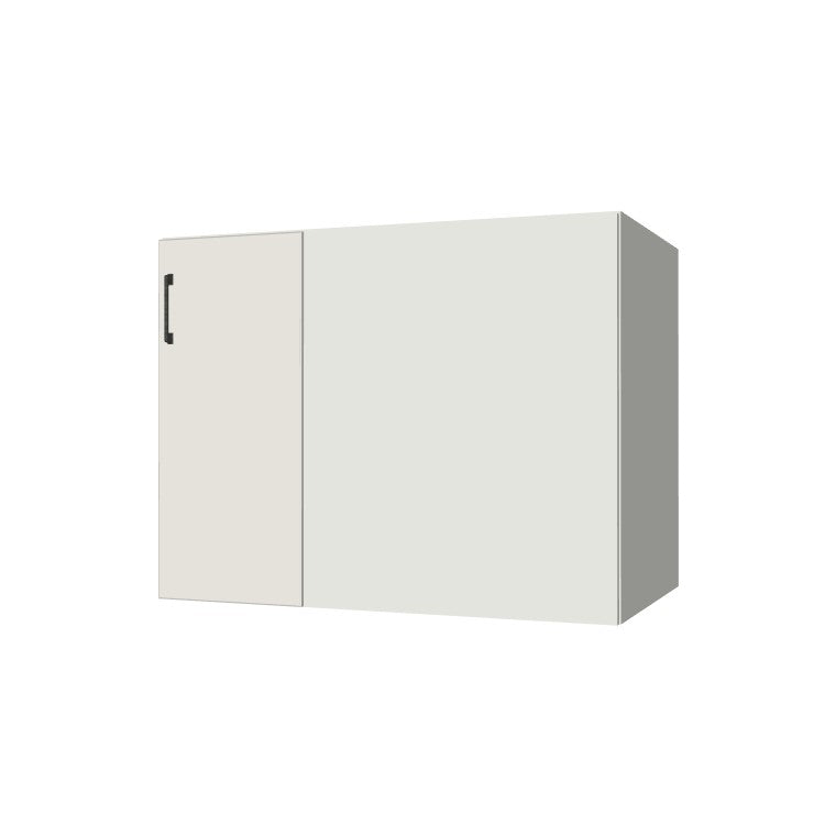 40" Blind Corner Base Cabinet - Door on Right/Left Side - (White Melamine Boxes - Flat Panel Doors)