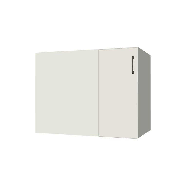 40" Blind Corner Base Cabinet - Door on Right/Left Side - (White Melamine Boxes - Flat Panel Doors)