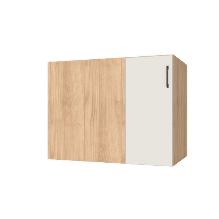 40" Blind Corner Base Cabinet - Door on Right/Left Side - (Hardrock Maple Melamine Boxes - Flat Panel Doors)