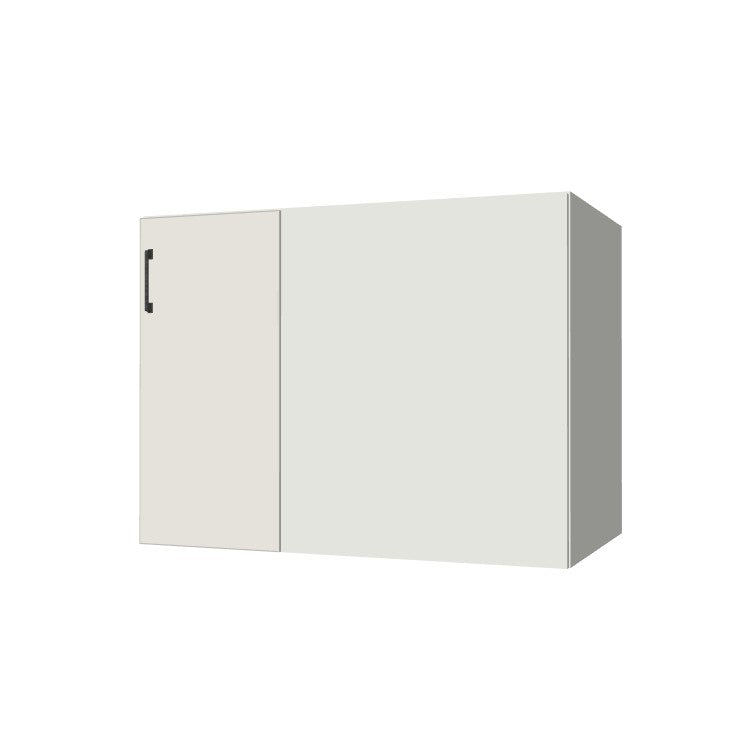 41" Blind Corner Base Cabinet - Door on Right/Left Side - (White Melamine Boxes - Flat Panel Doors)
