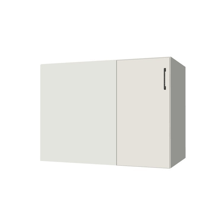 42" Blind Corner Base Cabinet - Door on Right/Left Side - (White Melamine Boxes - Flat Panel Doors)