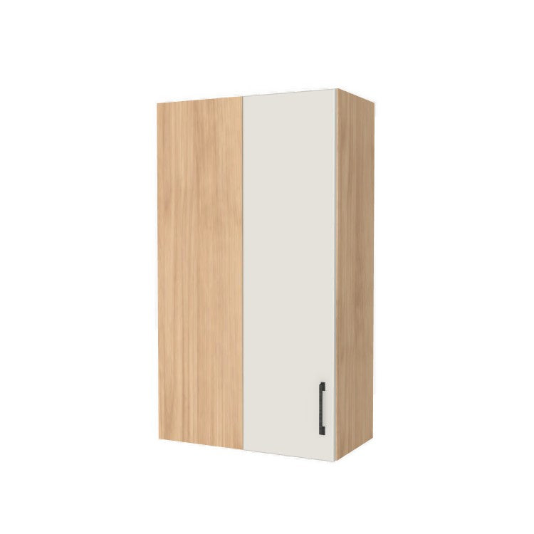 24" Wide 42" High Blind Corner Wall Cabinet - Door on Right/Left Side - (Hardrock Maple Melamine Boxes - Flat Panel Doors)