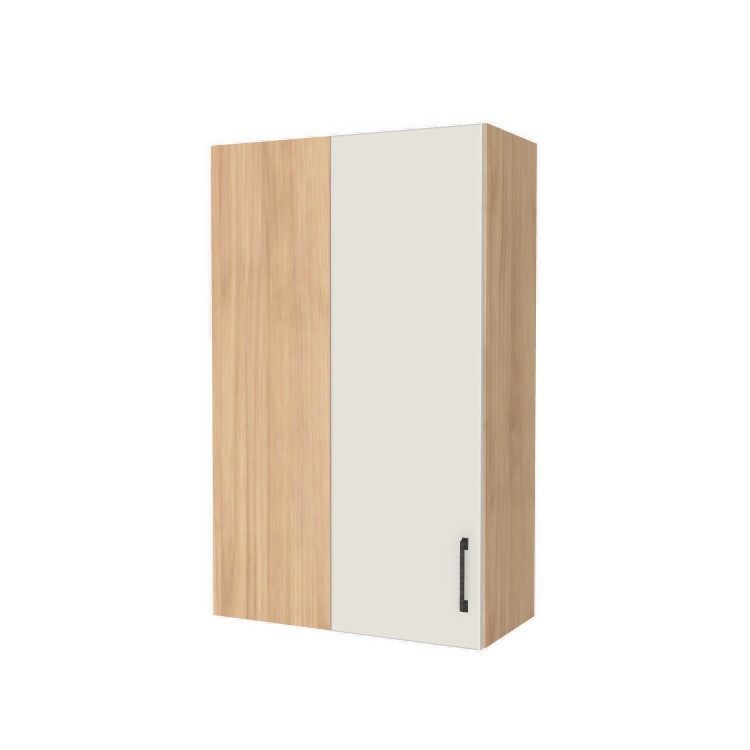 26" Wide 42" High Blind Corner Wall Cabinet - Door on Right/Left Side - (Hardrock Maple Melamine Boxes - Flat Panel Doors)