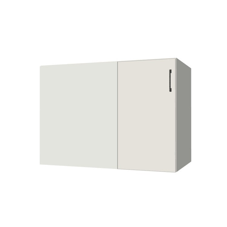 43" Blind Corner Base Cabinet - Door on Right/Left Side - (White Melamine Boxes - Flat Panel Doors)