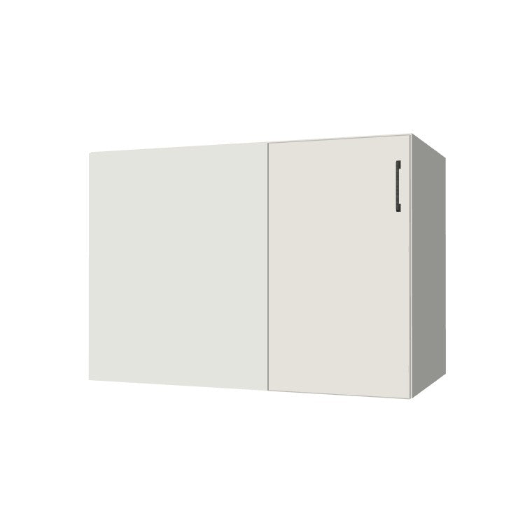 44" Blind Corner Base Cabinet - Door on Right/Left Side - (White Melamine Boxes - Flat Panel Doors)