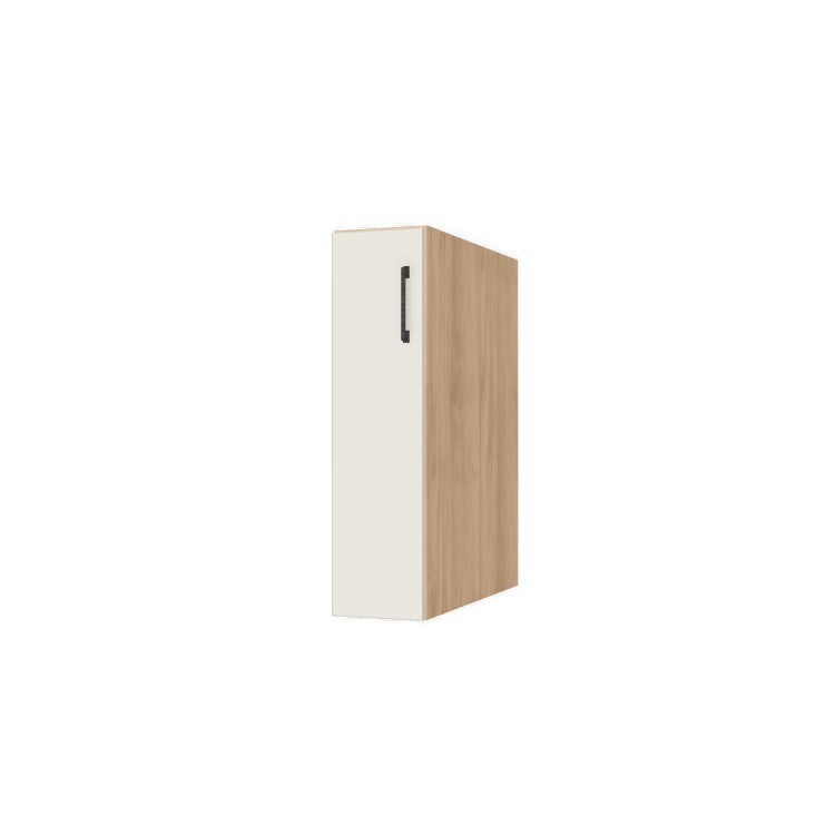 8" Wide Base Cabinet - (Ply Wood Boxes - Flat Panel Doors)
