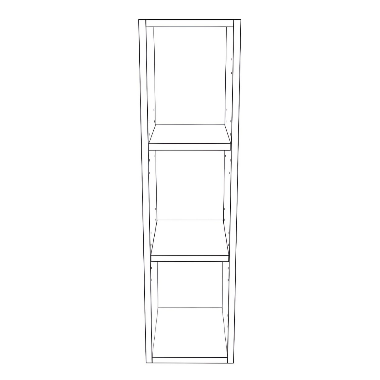 9" Wide x 34" High Wall Cabinet - Painted Doors