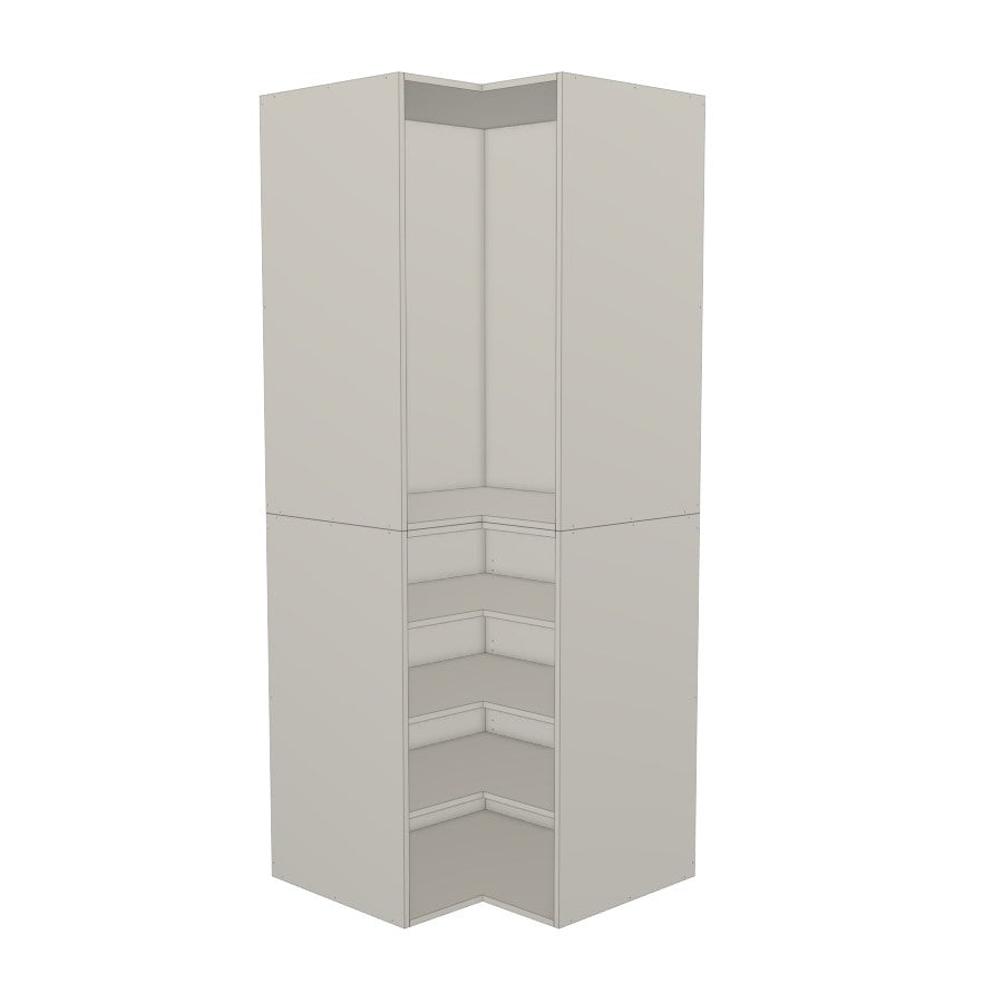 RTI Closets Basic Corner Shelf & Open Closet Unit – 36" x 36" Wide – No Fronts