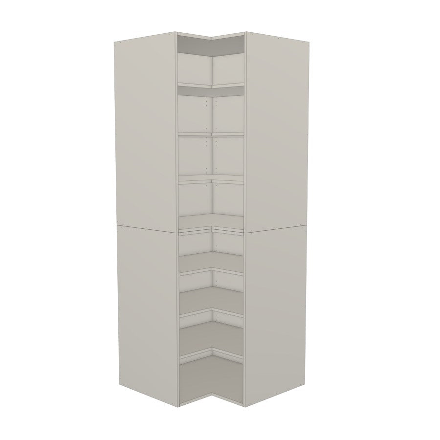 RTI Closets Basic Corner Shelf Closet Unit – 36" x 36" Wide – Painted Fronts