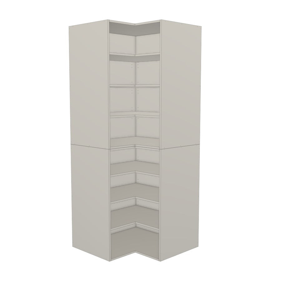 RTI Closets Basic Corner Shelf Closet Unit – 38" x 38" Wide – Painted Fronts