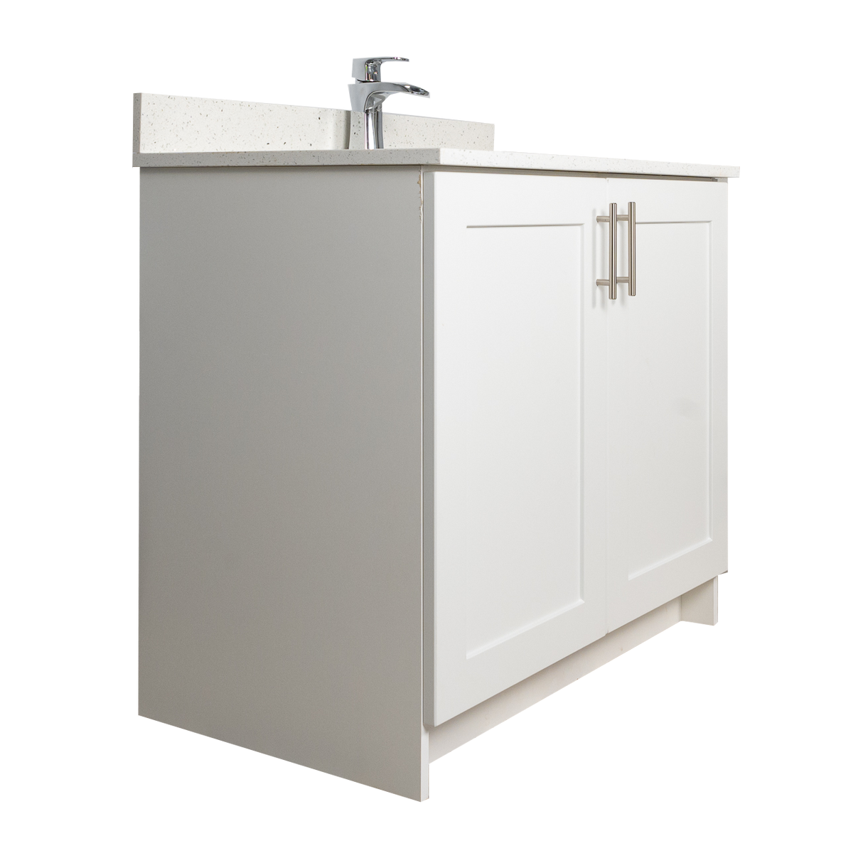 36" MDF - 2 Door - White - Shaker Doors - Softclose Hardware