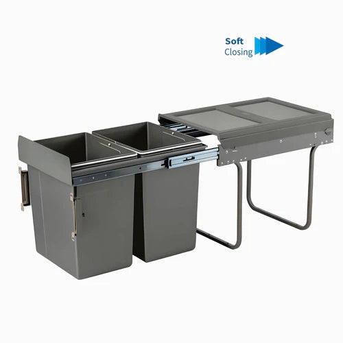 Garbage Bin System 13 1/2" - For 15" Base Cabinet and Up