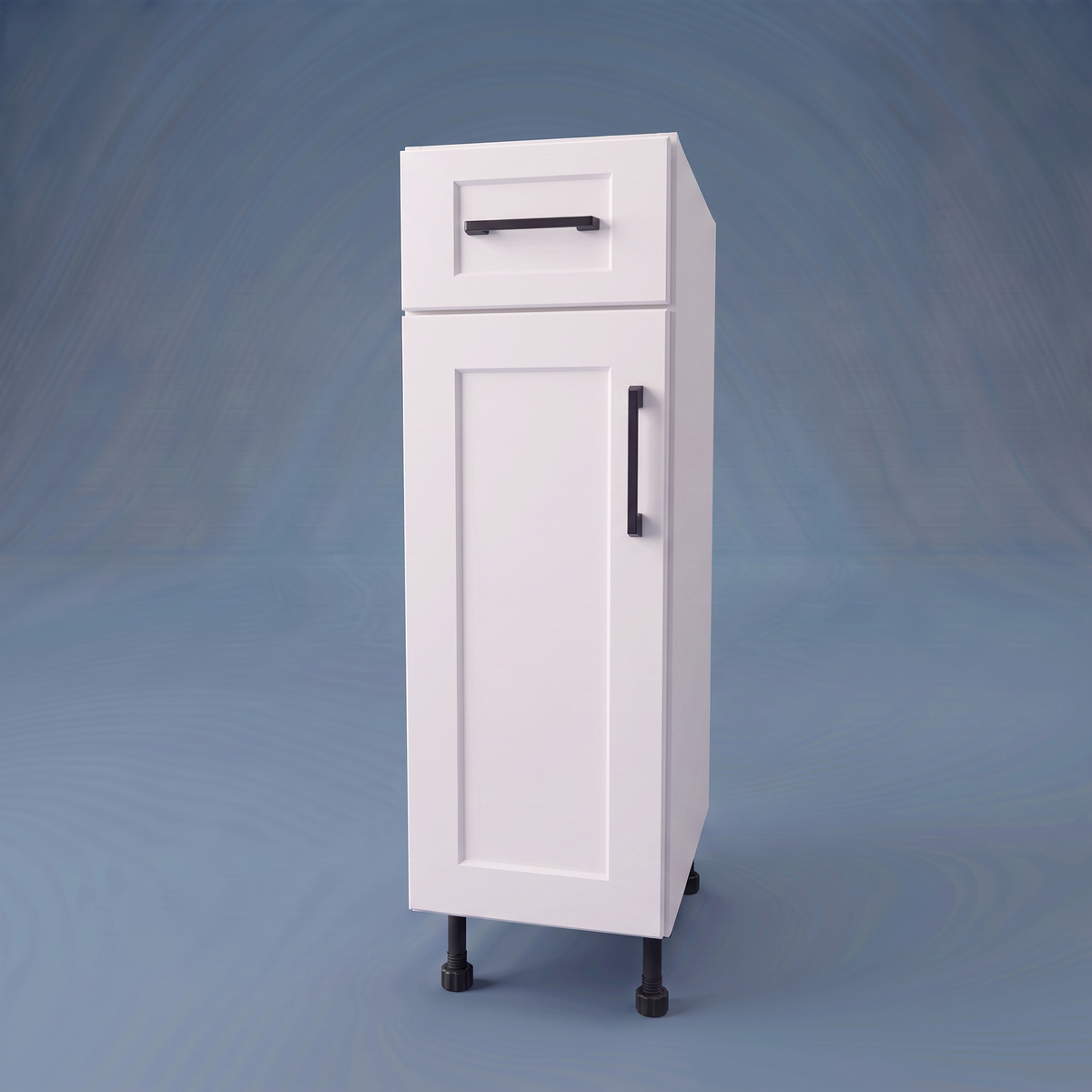 12" Wide Base Cabinet With Drawer On Top - Thermofoil Doors
