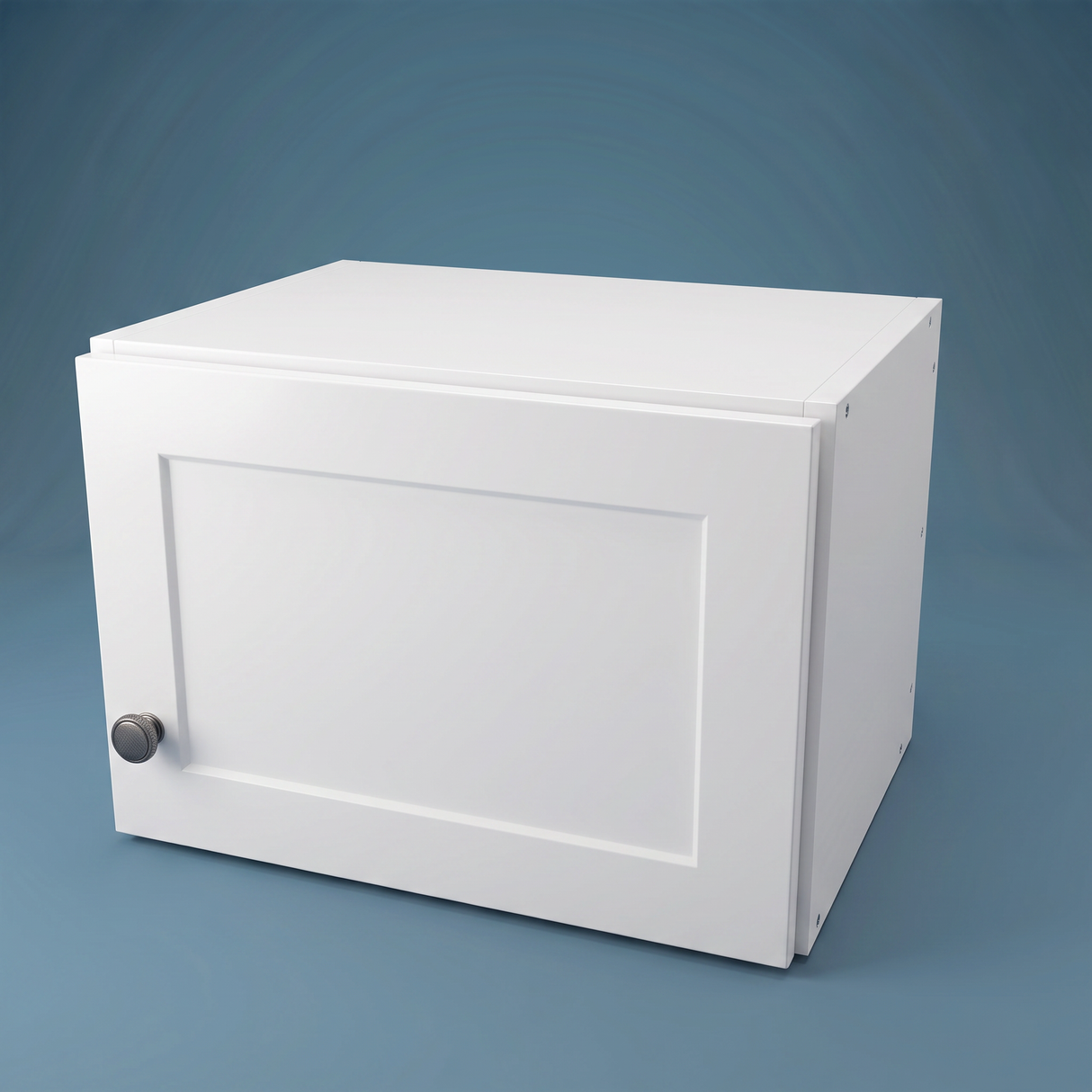 17" Wide x 12" High Wall Cabinet - (White Melamine Cabinets - Thermofoil Doors)