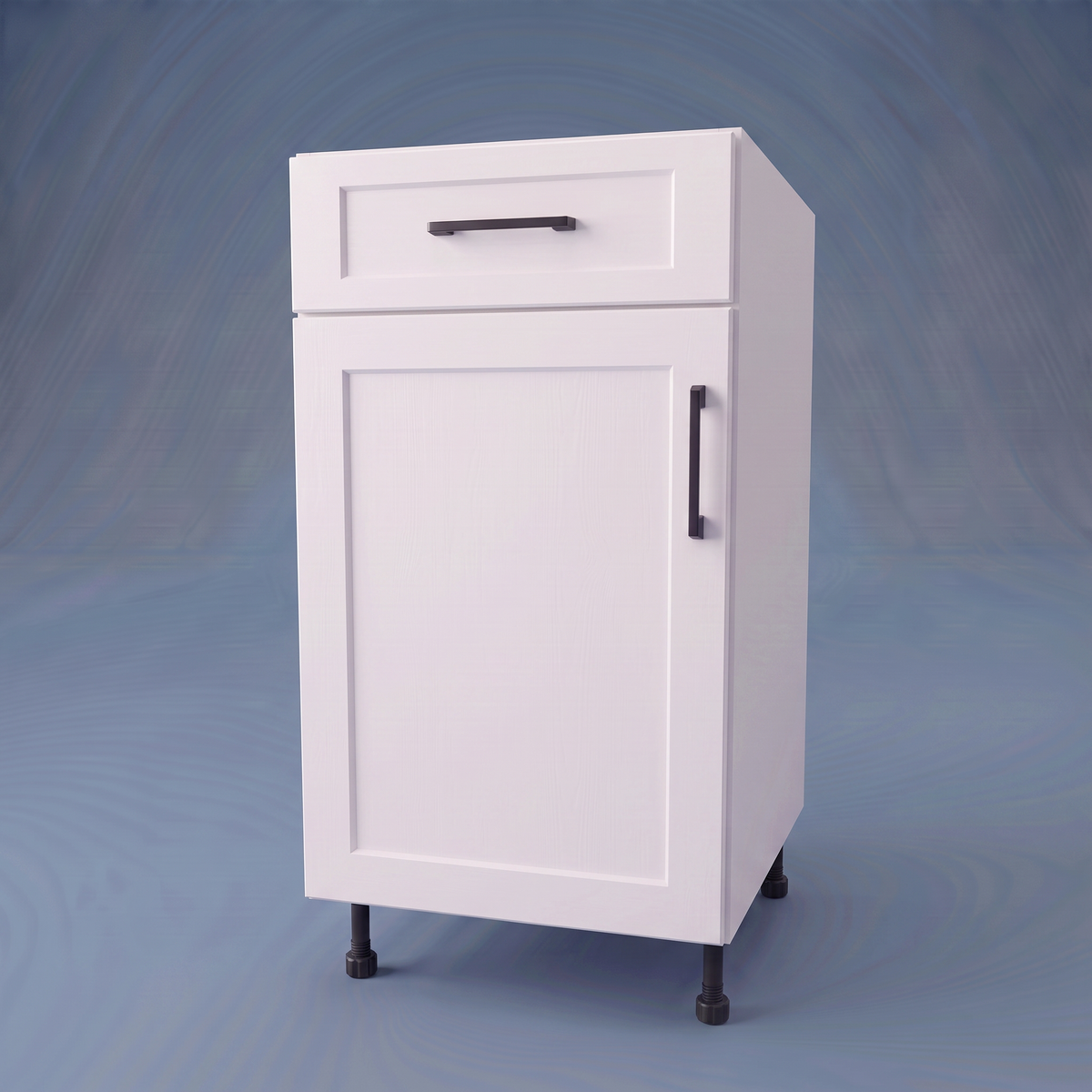 18" Wide Base Cabinet With Drawer On Top - Thermofoil Doors