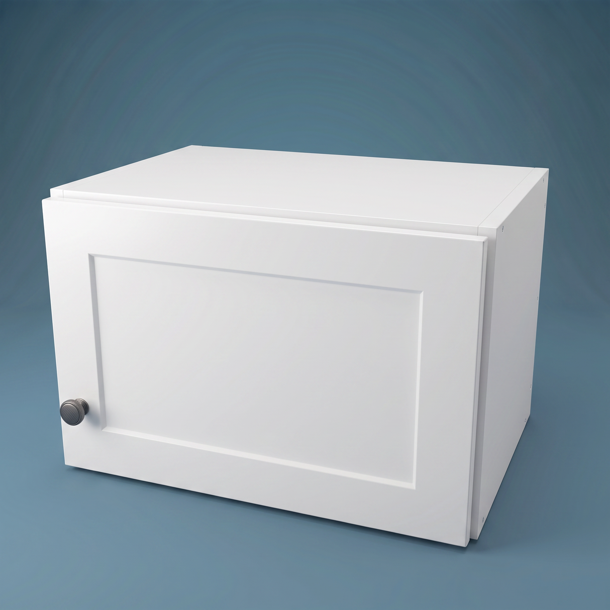 18" Wide x 12" High Wall Cabinet - (White Melamine Cabinets - Thermofoil Doors)