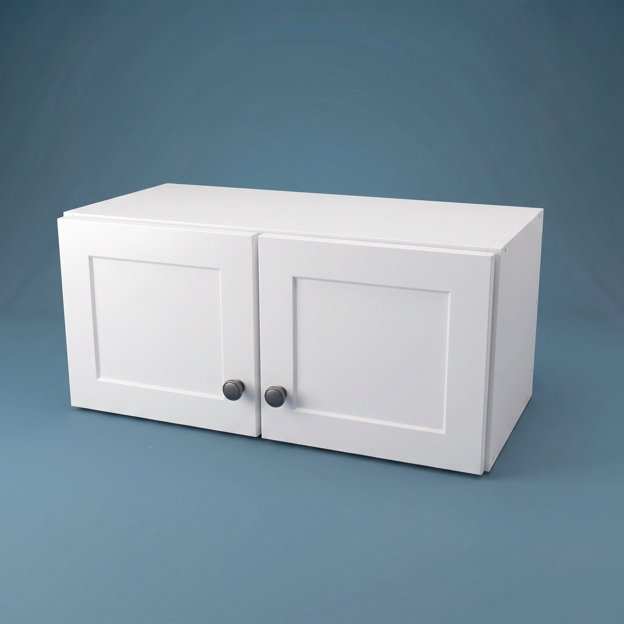 26" Wide x 12" High Wall Cabinet - (White Melamine Cabinets - Thermofoil Doors)