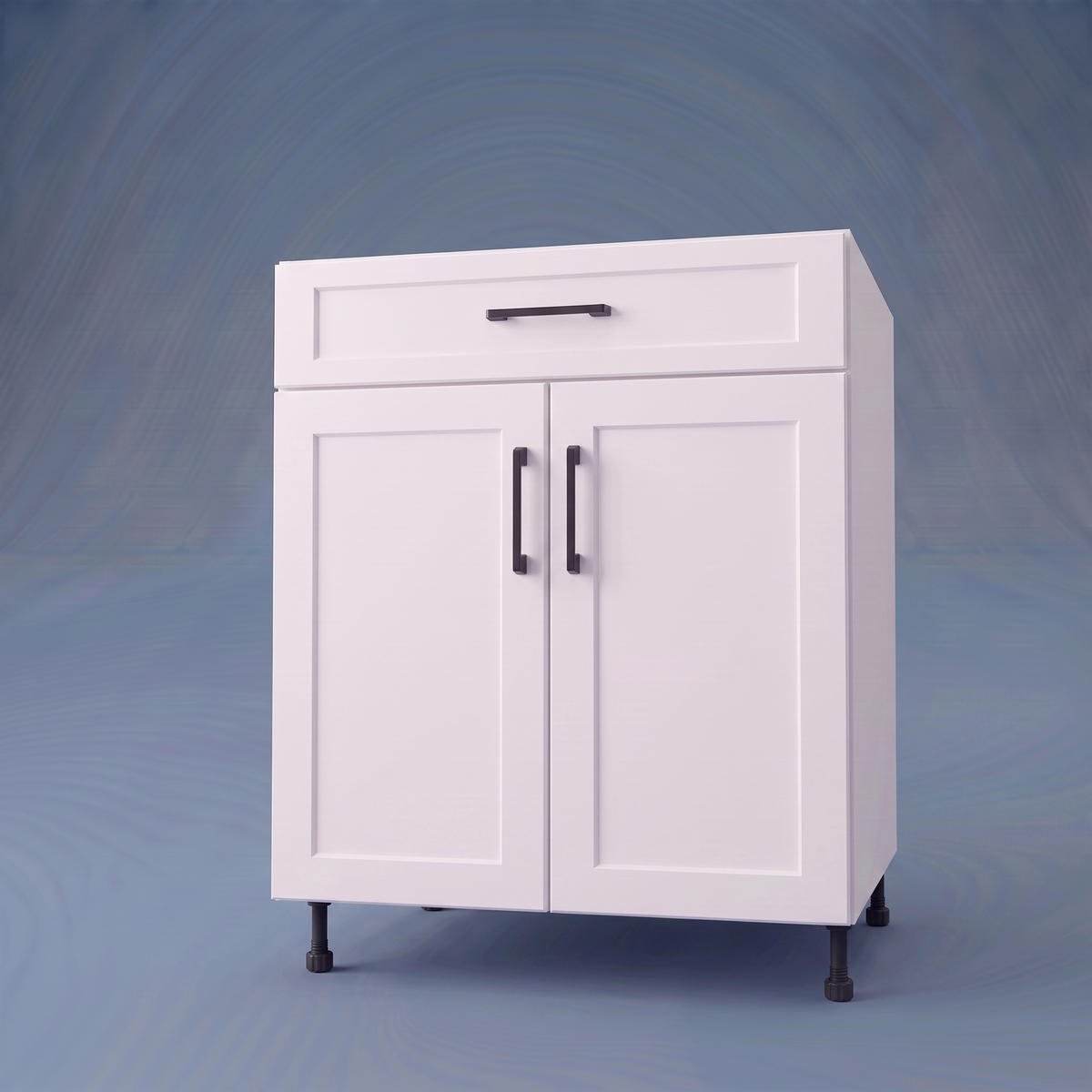 28" Wide Base Cabinet With Drawer On Top - Thermofoil Doors