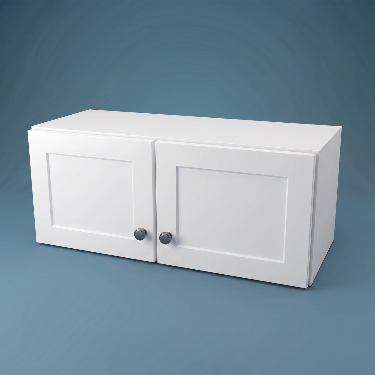 29" Wide x 12" High Wall Cabinet - (White Melamine Cabinets - Thermofoil Doors)
