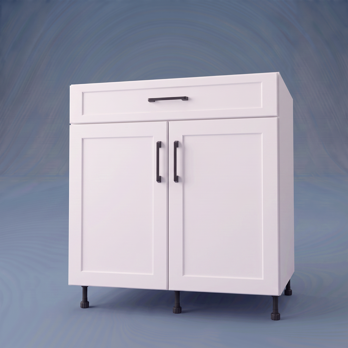 32" Wide Base Cabinet With Drawer On Top - Thermofoil Doors