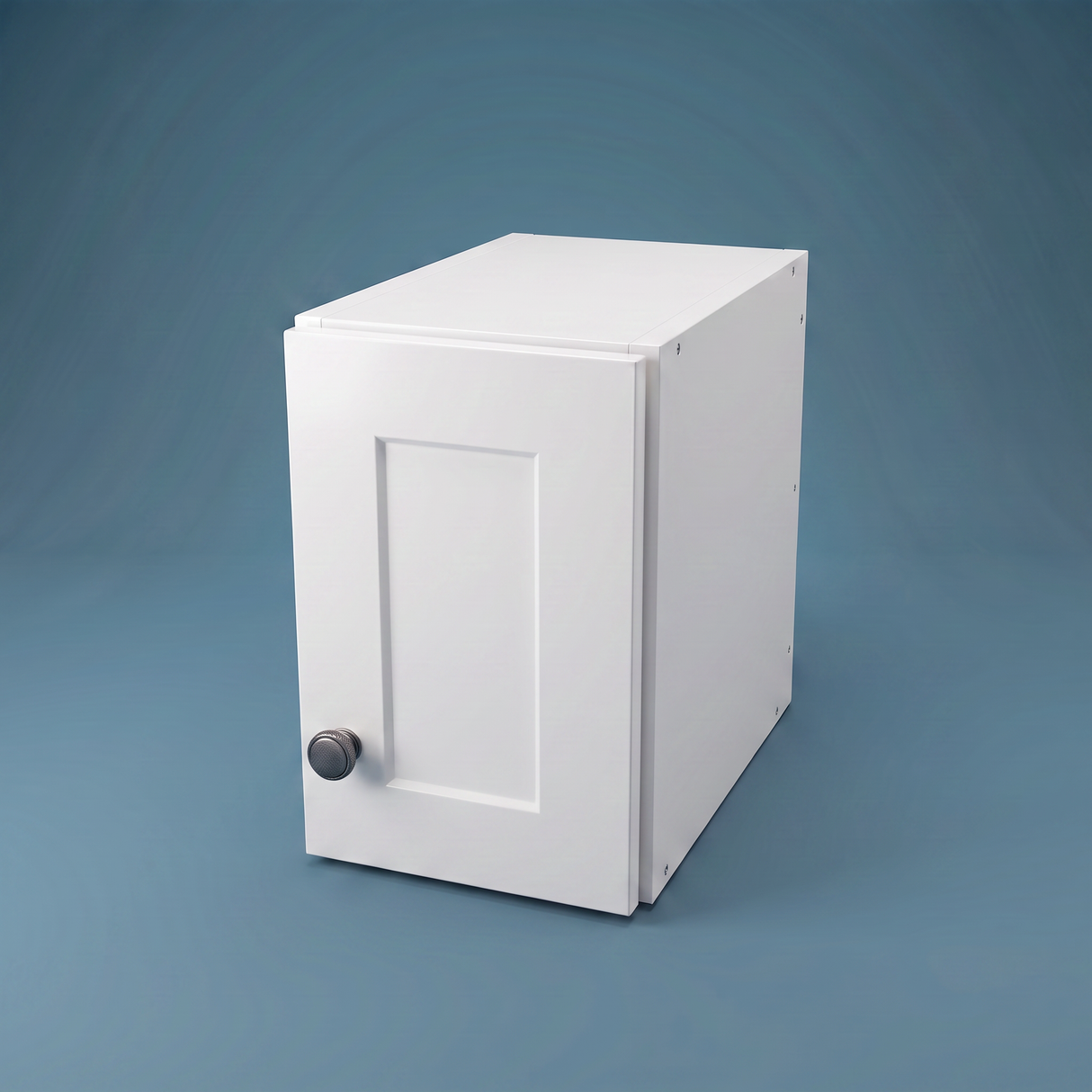 8" Wide x 12" High Wall Cabinet - (White Melamine Cabinets - Thermofoil Doors)