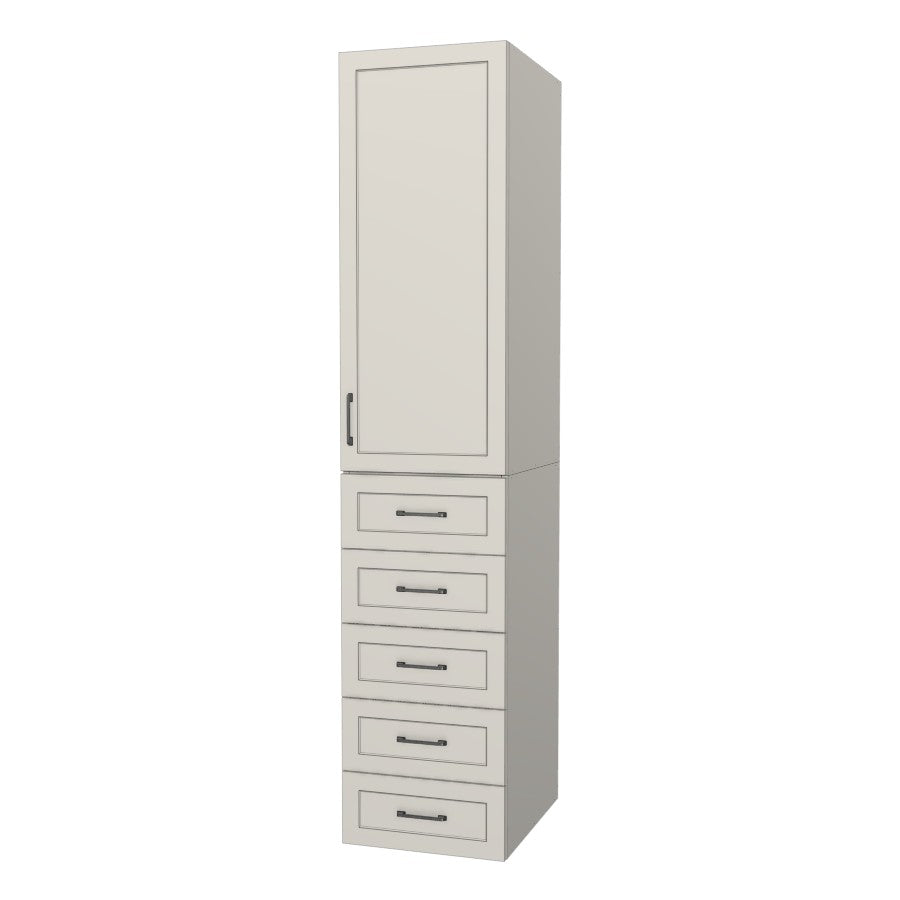 RTI Closets Basic Shelf & Drawer Closet Unit - 20" Wide - Painted Fronts