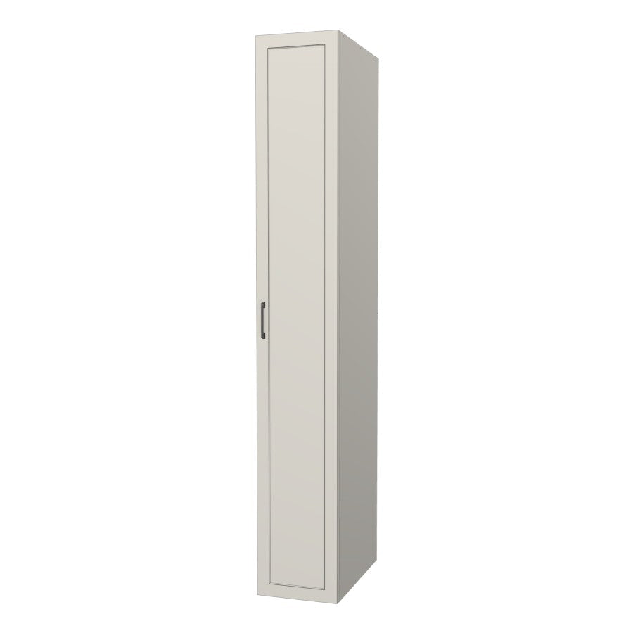 RTI Closets Basic Shelf & Open Closet Unit - 14" Wide - Painted Fronts