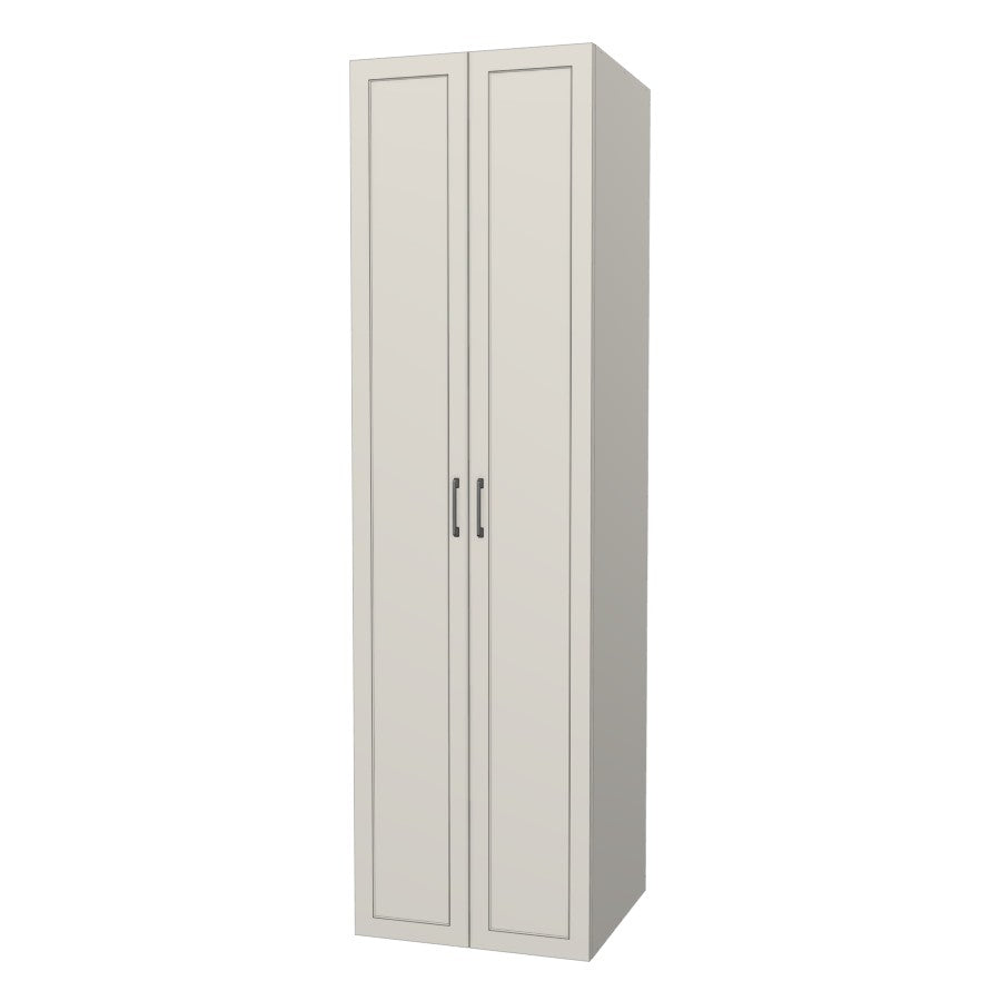 RTI Closets Basic Shelf & Open Closet Unit - 26" Wide - Painted Fronts