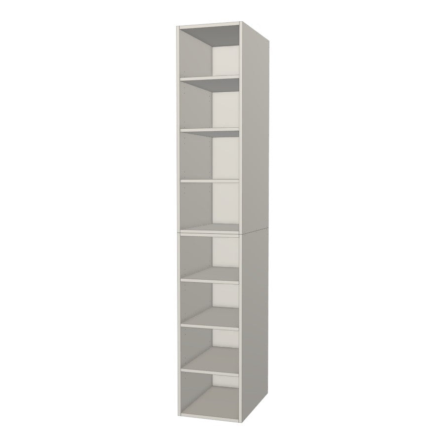 RTI Closets Basic Shelf Closet Unit - 16" Wide - Painted Fronts