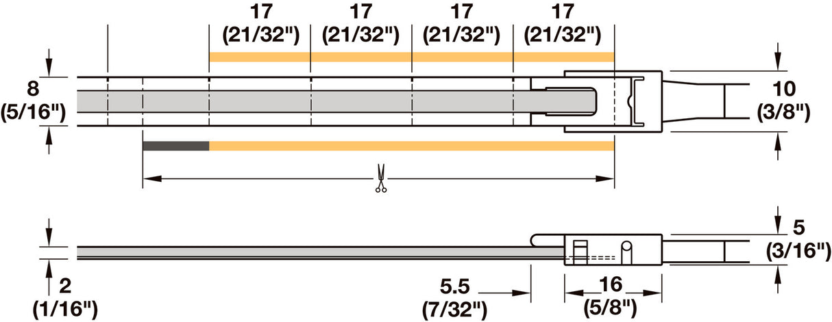Premium Continuous LED Strip Light - Cabinet Interior, Under Cabinet, Toe Kick