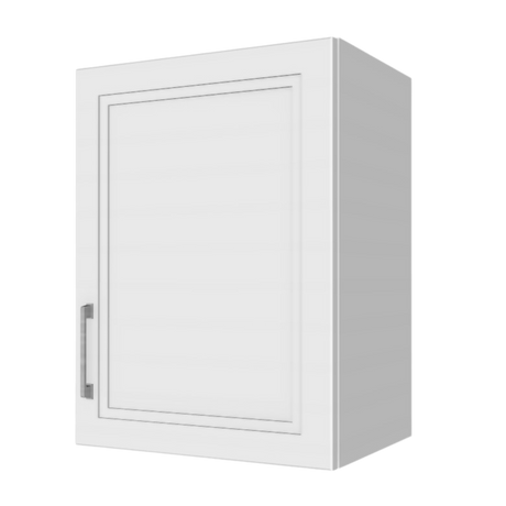 24" High Wall Cabinets - (White Melamine Boxes Painted Doors)