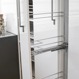 Premium Narrow Pantry Pullout with Broom Clips - Left  - For 6" Pantry Cabinet and Up