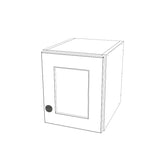 10" Wide x 12" High Wall Cabinet - (White Melamine Cabinets - Thermofoil Doors)