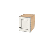 10" Wide x 12" High Wall Cabinet - (Hardrock Maple Boxes - Painted Doors)