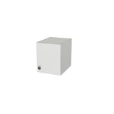 10" Wide x 12" High Wall Cabinet - (White Melamine Boxes - Flat Panel Doors)