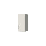 10" Wide x 24" High Wall Cabinet - (White Melamine Boxes - Flat Panel Doors)