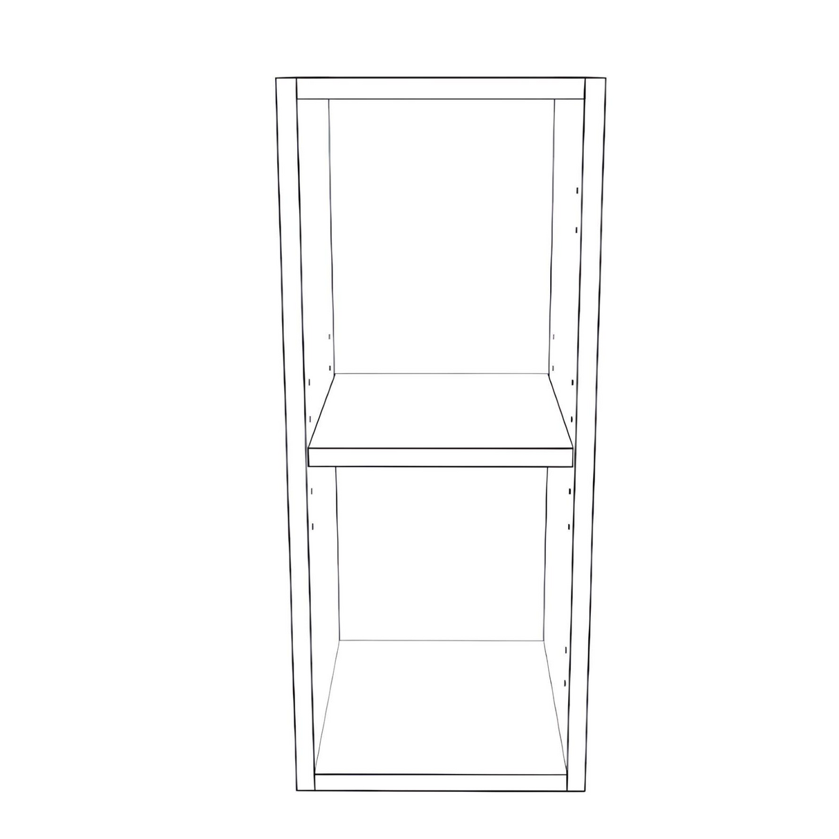 10" Wide x 24" High Wall Cabinet - Thermofoil Doors