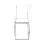10" Wide x 24" High Wall Cabinet - Painted Doors