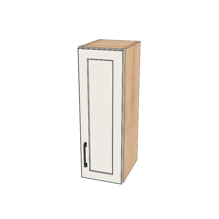 10" Wide x 30" High Wall Cabinet - (Hardrock Maple Melamine Boxes - Painted Doors)