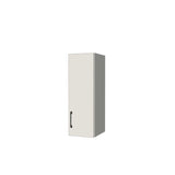 10" Wide x 30" High Wall Cabinet - (White Melamine Boxes - Flat Panel Doors)