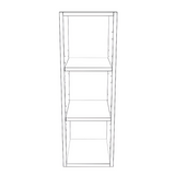 10" Wide x 30" High Wall Cabinet - Painted Doors