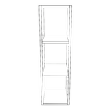 10" Wide x 34" High Wall Cabinet - Thermofoil Doors