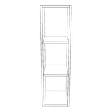 10" Wide x 36" High Wall Cabinet - Thermofoil Doors