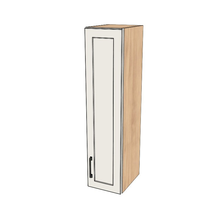 10" Wide x 42" High Wall Cabinet - (Hardrock Maple Melamine Boxes - Thermofoil Doors)