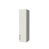 10" Wide x 42" High Wall Cabinet - (White Melamine Boxes - Flat Panel Doors)