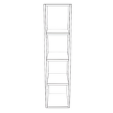 10" Wide x 42" High Wall Cabinet - Painted Doors